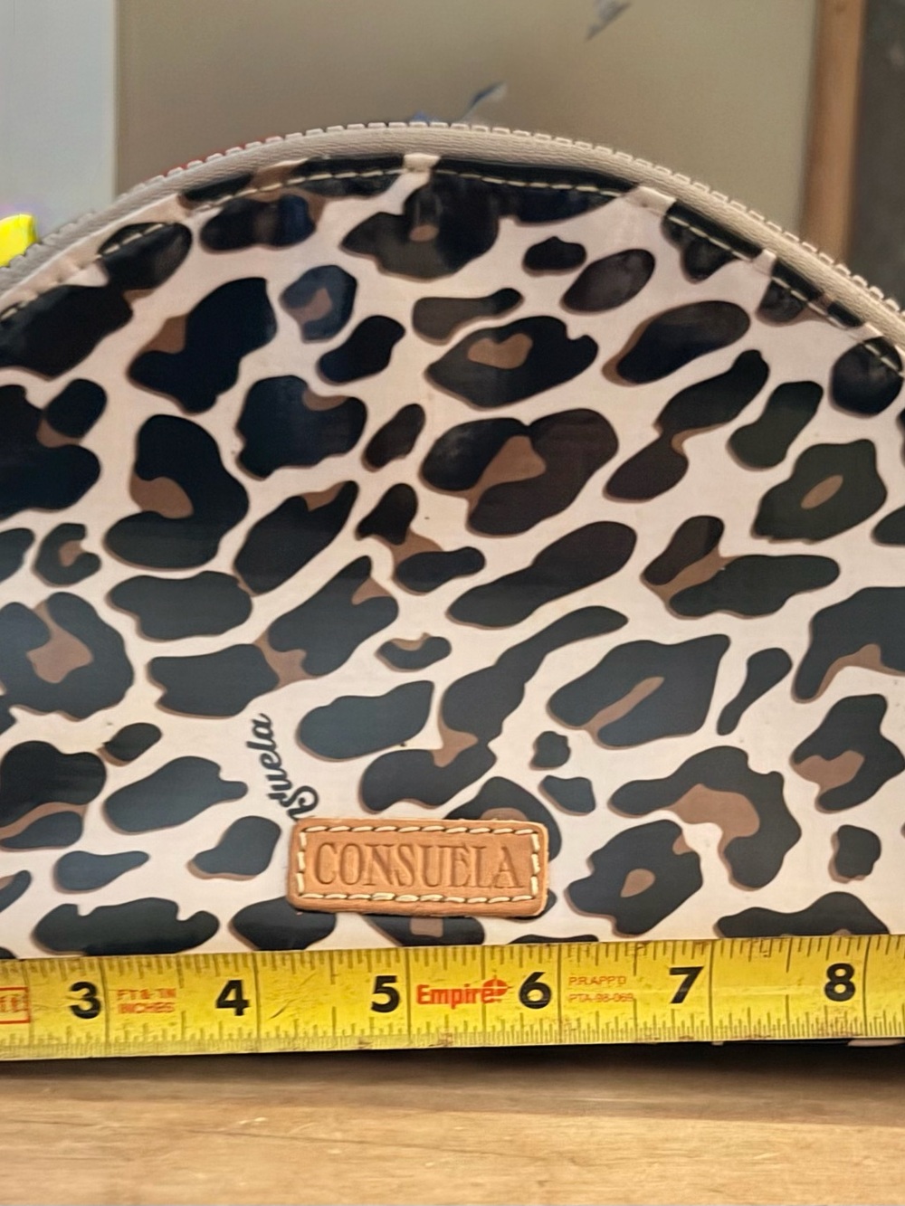 Consuela Leopard-Print Cosmetic Bag